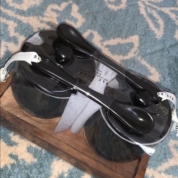 NWT RAE DUNN Black Jam & Jelly Pot Set with Spoons - Picture 4 of 5